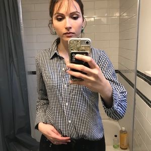 Gap checkered button down shirt